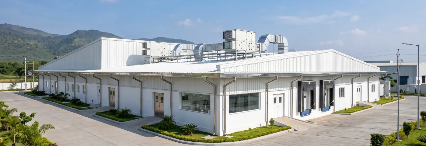 Food processing PEB facility with UPVC roofing