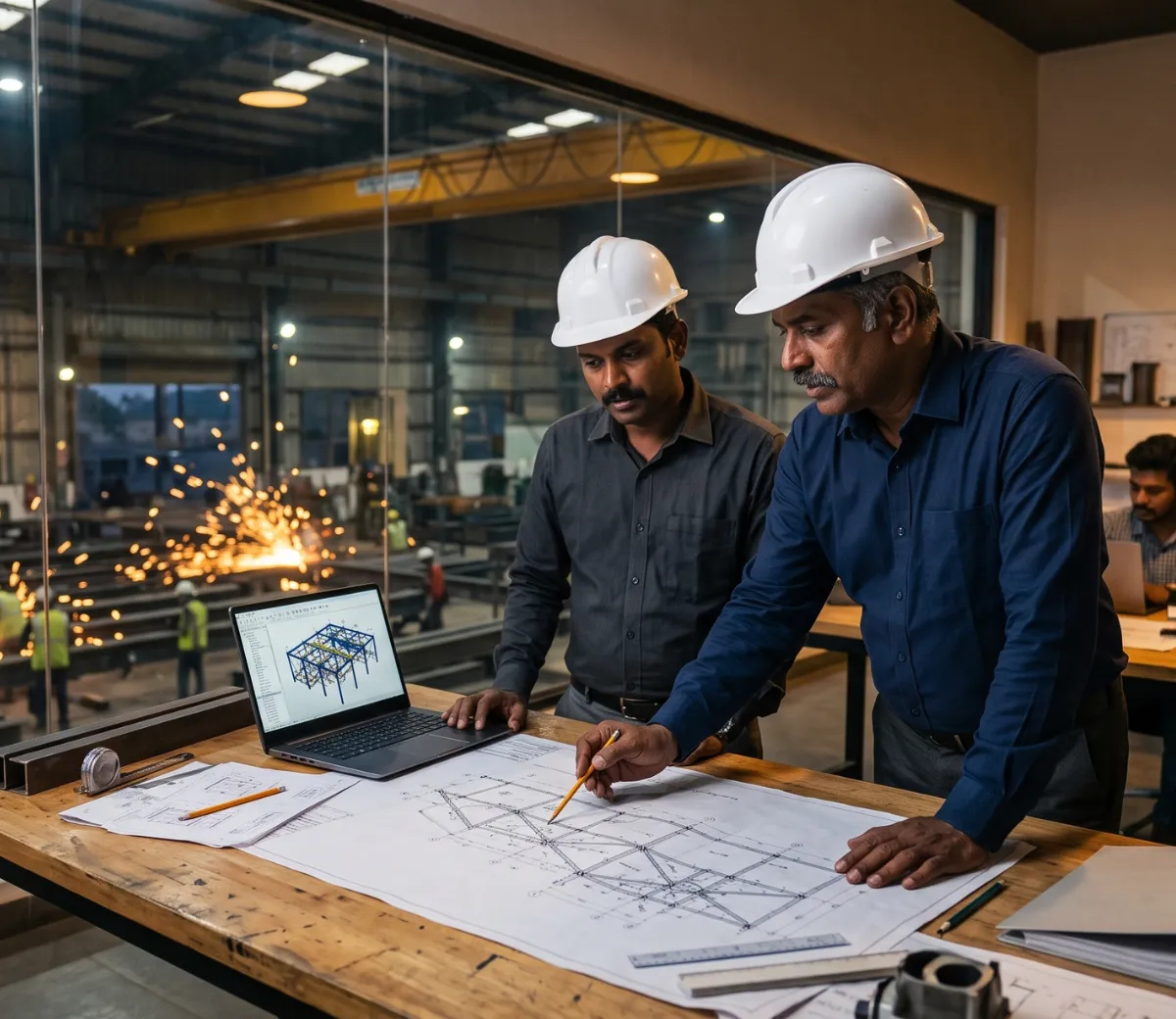 Hexcentric structural steel engineering and fabrication facility at SIDCO, Coimbatore